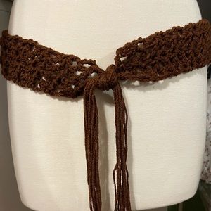 Crochet belt